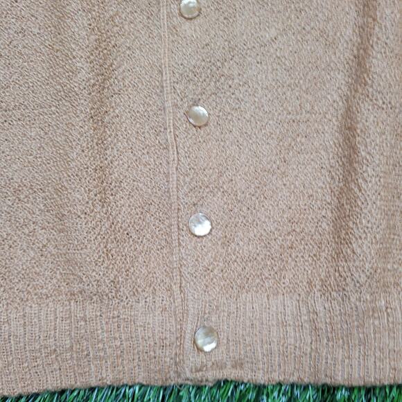 Vintage 60s Mohair Wool Cardigan Sweater Mens S Ivy League Preppy - Picture 2 of 12